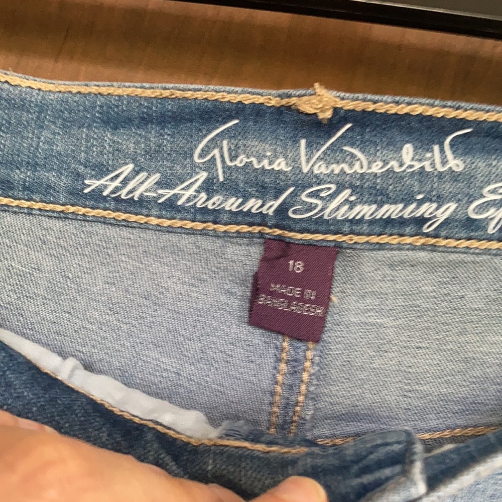 Gloria Vanderbilt Amanda Capri jean classic rise size 18 - Picture 9 of 17